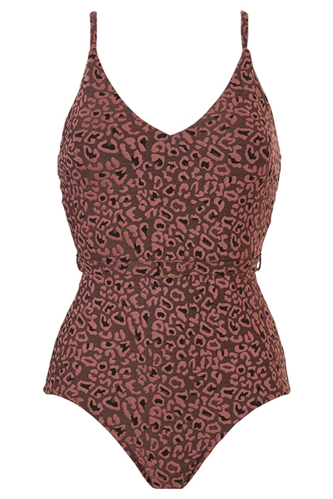 SW 1P WF TSHIRT PLUNGE BRIDGET LEOPARD CAMAIEU 1