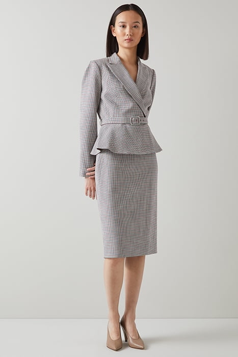 MAREN MIDI SKIRT CREAM CHECK 3