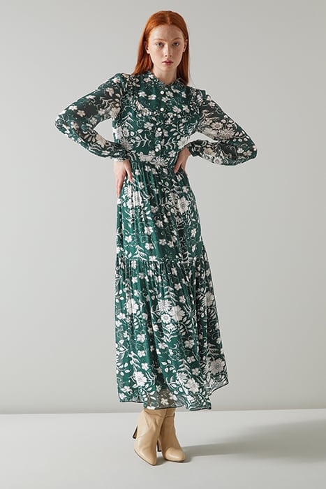 PATTI SHIRT DRESS DARK GREEN 1