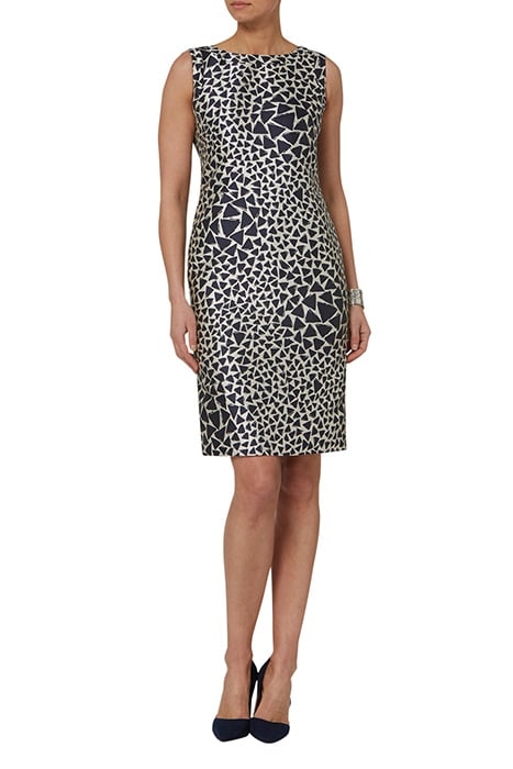 FERN CREAM NAVY DRESS 2