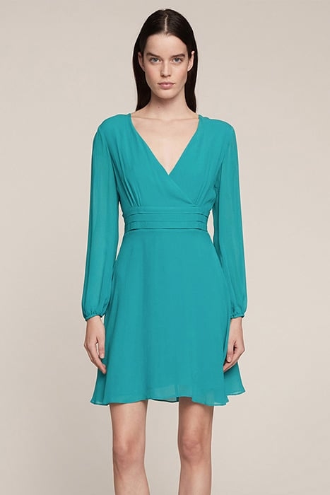 SHORT GEORGETTE DRESS BLUE 1