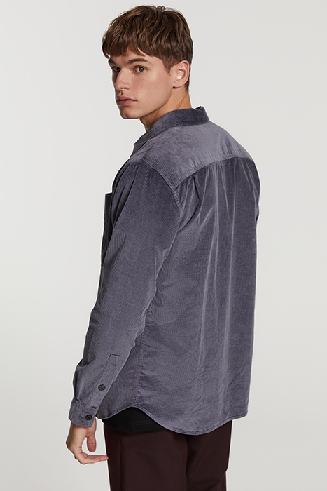 MEN CORDUROY SHIRT DAVE DARK SKY GREY 3