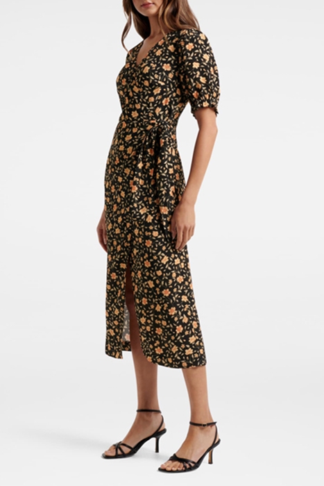 HALLIE SARONG MIDI DRESS LARGE BURNLEY DITSY 3