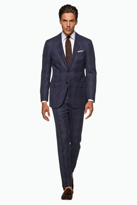 MID BLUE CHECKED SIENNA SUIT 1