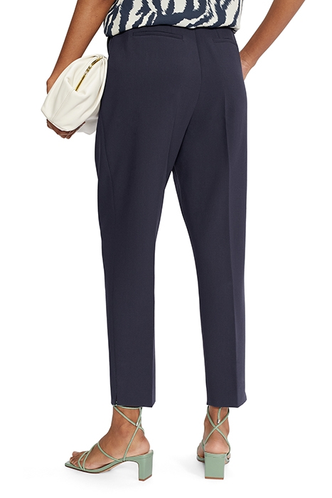 LEIILAT SCULPTED BALLOON LEG TAILORED TROUSER DK-BLUE 2