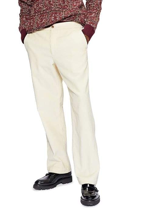 CLOUDD LEYDEN FIT CORD TRS WHITE 1