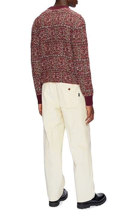 CLOUDD LEYDEN FIT CORD TRS WHITE 2