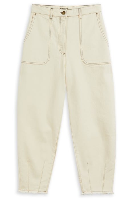 LNDSEND BALLON LEG JEAN ECRU 4