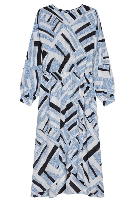 GATHERED DRESS GALAXY BLUE 7