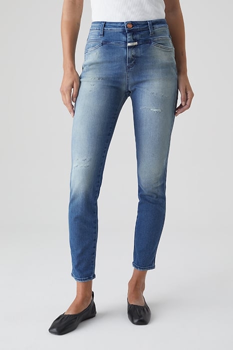 SKINNY PUSHER JEANS MID BLUE 1