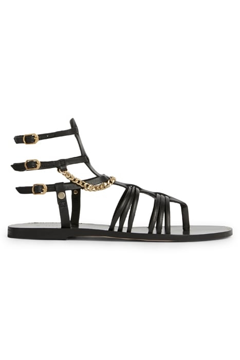 GELDA FLAT SANDAL BLACK 2