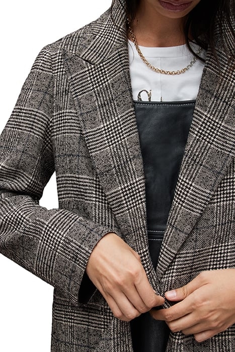 DUSTIE CHECK DUSTER BLACK/WHITE 5