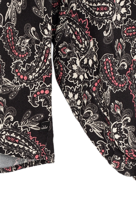GIRLS’ BLACK PAISLEY PRINT BLOUSE BLACK 5
