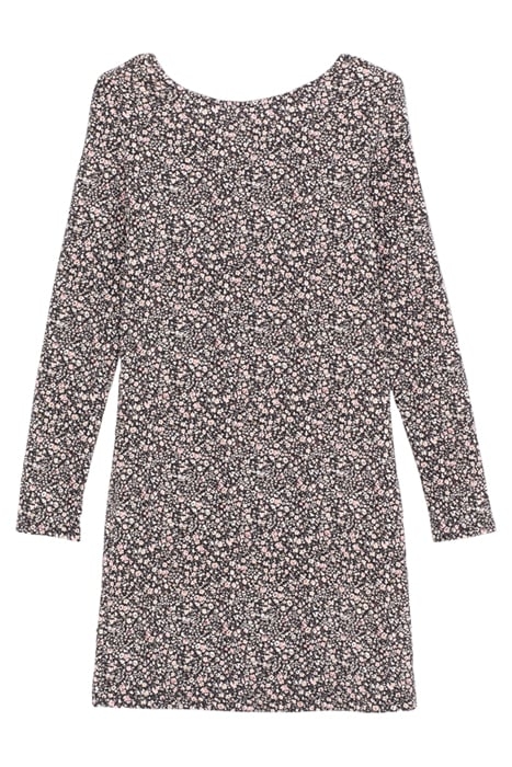 GIRLS’ BLACK FLOWERY PRINT DRESS BLACK 2