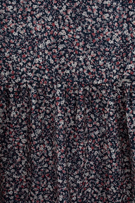 GIRLS’ DARK NAVY MICROFLOWER PRINT DRESS NAVY 4