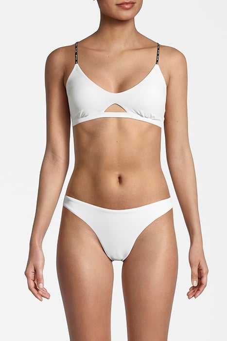 SARCONI CUTOUT BRALETTE BIKINI BRIGHT WHITE 2