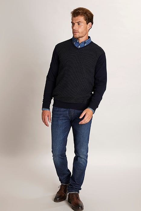 WLCASH JACQ V-NECK CF SWT MULTI 4