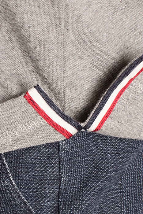 LUX DENIM CLR CF LS PIQ GREY 8