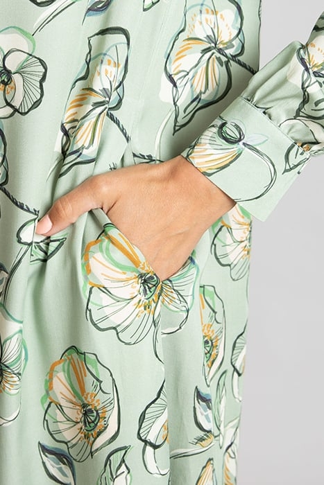 BOW COLLAR DRESS GREEN 4