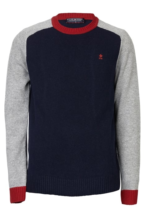 MER RAGL ROUND-NK SF SWT BLUE 1