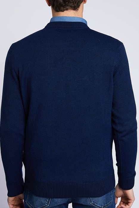 MER ROUND-NK CF SWT BLUE 3