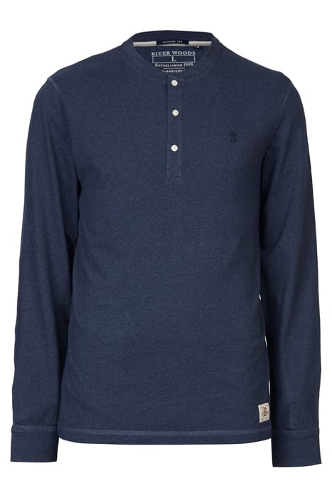 FLAJE HENLEY CF LS T-SHIRT BLUE 1