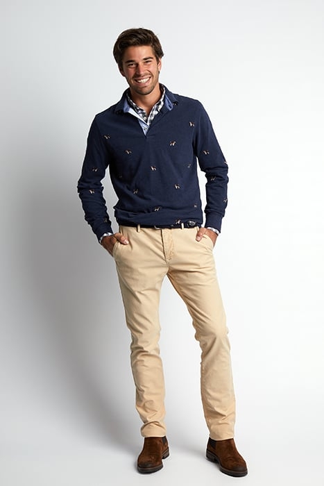 LUX AO-EMBR CF LS PIQ BLUE 2