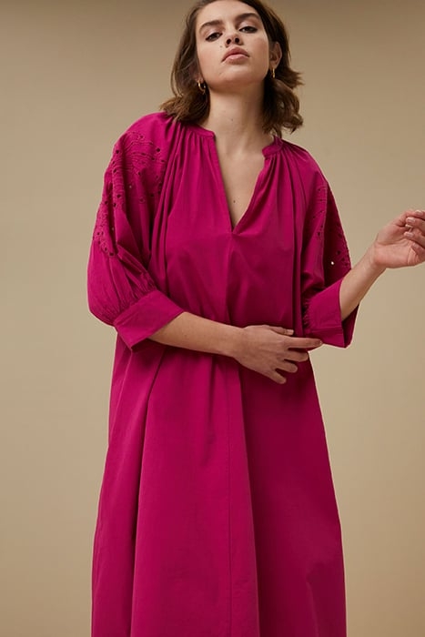 JESSIE POPLIN DRESS FUCHSIA 5