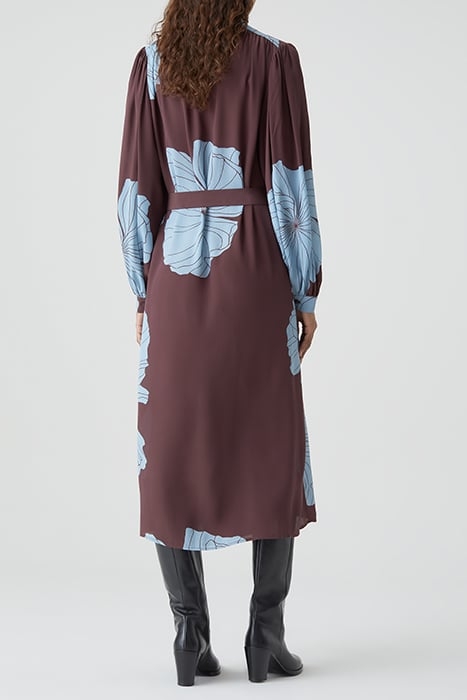 CLOSED WOMEN GATHERED DRESS DRESSES BURGUNDY 2