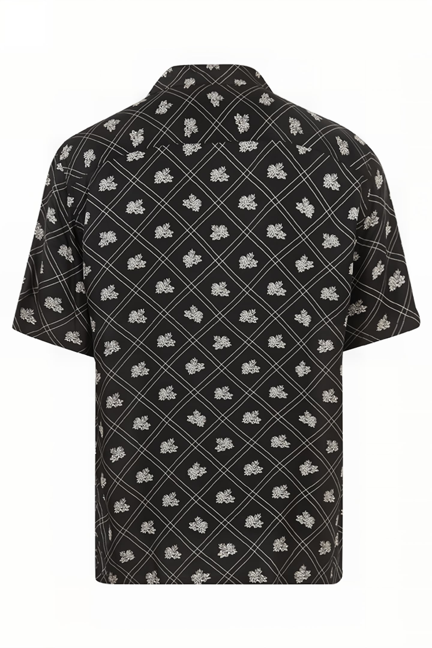 ROSE CHECK SS SHIRT JET BLACK 5