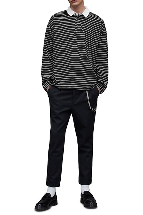 AVE LS POLO JET BLK/CHALK WHT 3