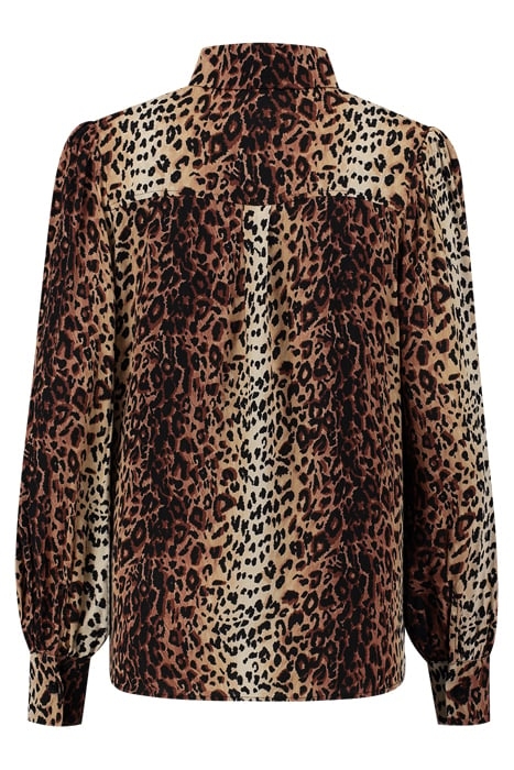 SELDON BLOUSE BROWN LEOPARD 2