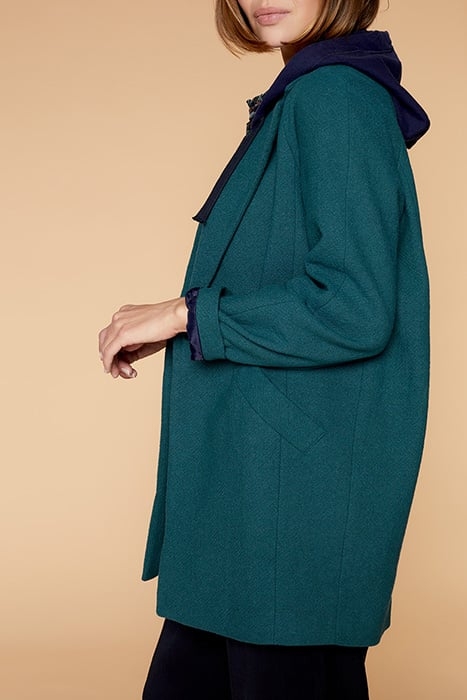 DECLAN - COAT WITH REMOVABLE FLEECE HOOD CHLOROPHYLL 3