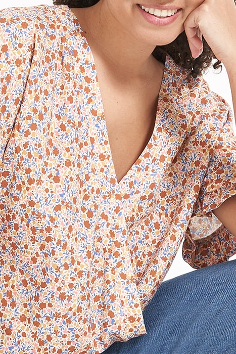 SUMMER FLOWER WRAP TOP I.CODE BLACK 4