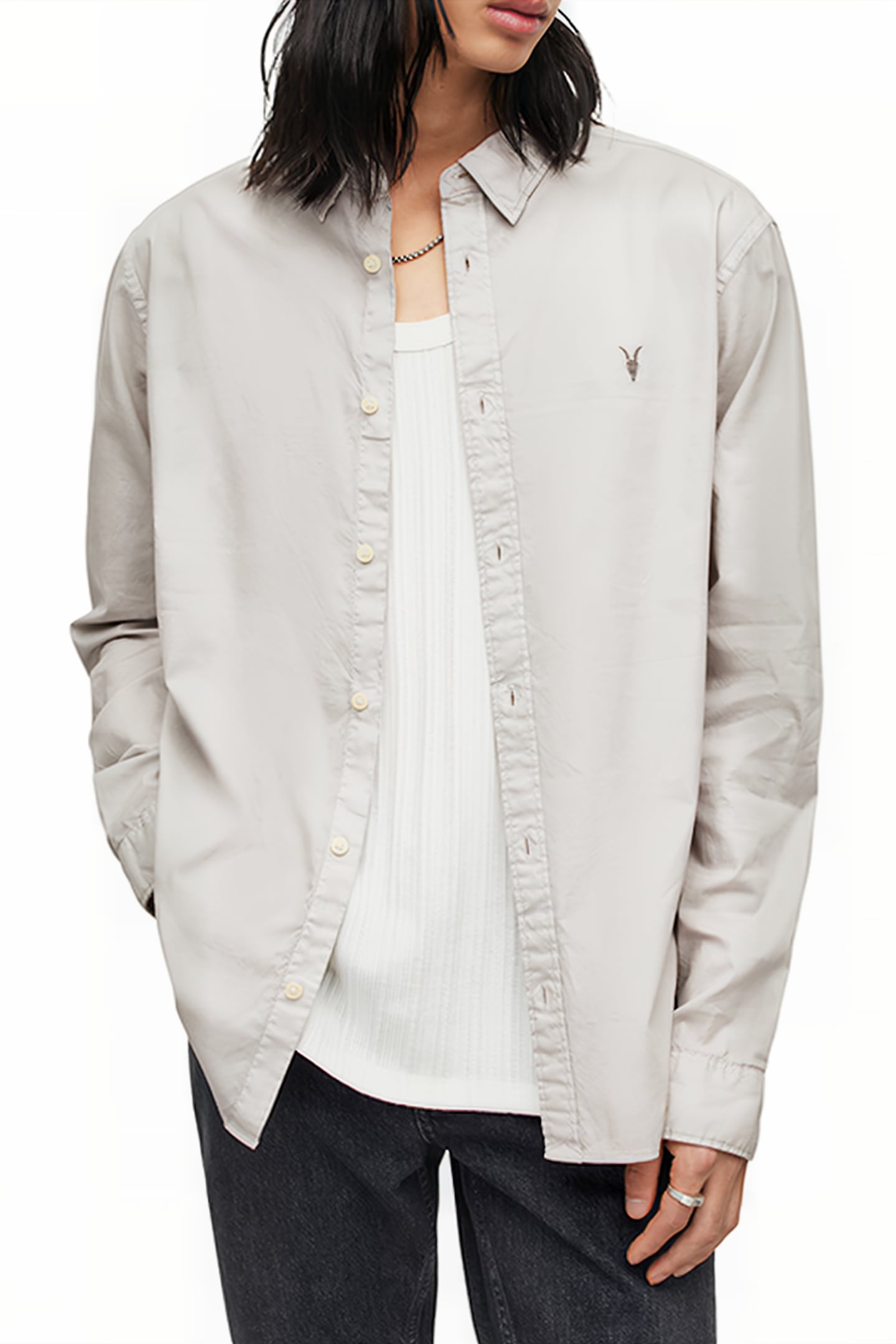 HAWTHORNE LS SHIRT ASHED PURPLE 1