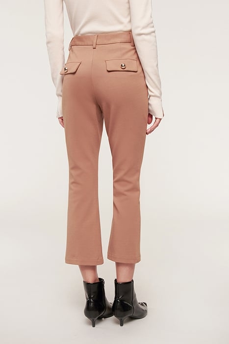 MILANO-STITCH KICK FLARE TROUSERS BEIGE 3