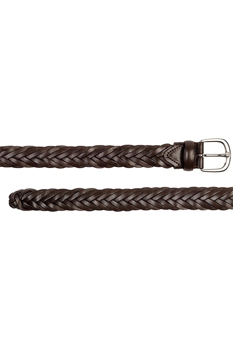 DARK BROWN BRAIDED BELT 2