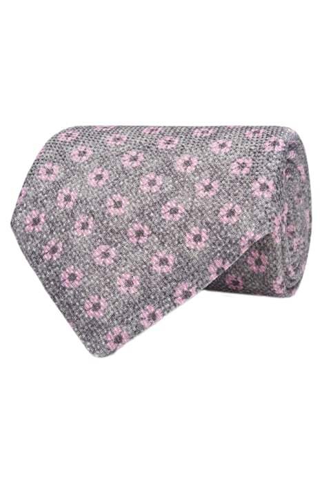 GREY FLOWERS TIE 1