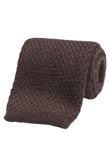 BROWN KNITTED TIE 1