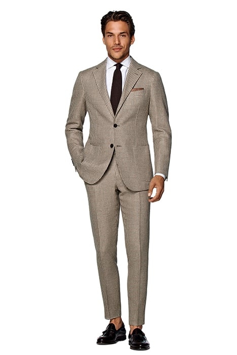 LIGHT BROWN HOUNDSTOOTH HAVANA SUIT 2