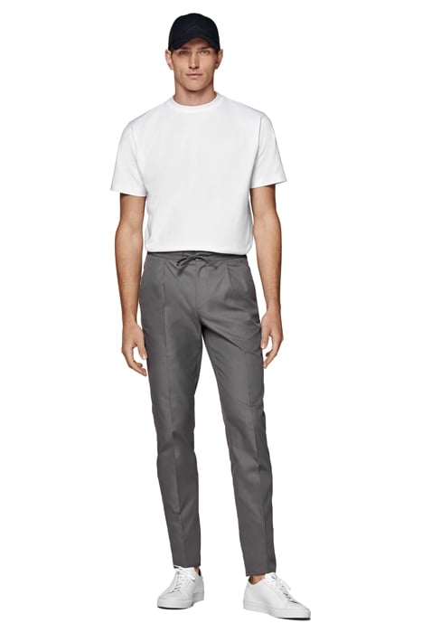 MID GREY DRAWSTRING AMES TROUSERS 3
