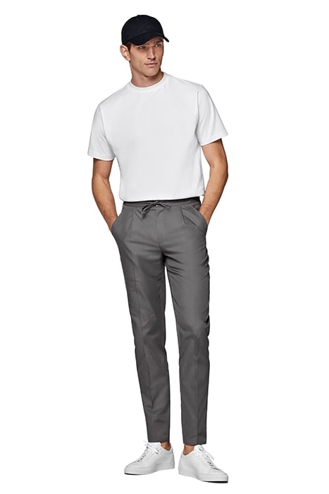 MID GREY DRAWSTRING AMES TROUSERS 4