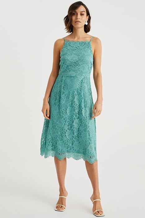 DRESS MIDI PASTEL GREEN 2