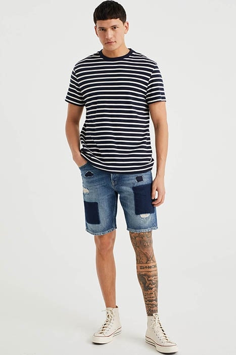 5-POCKET MID WAIST DARK BLUE 4