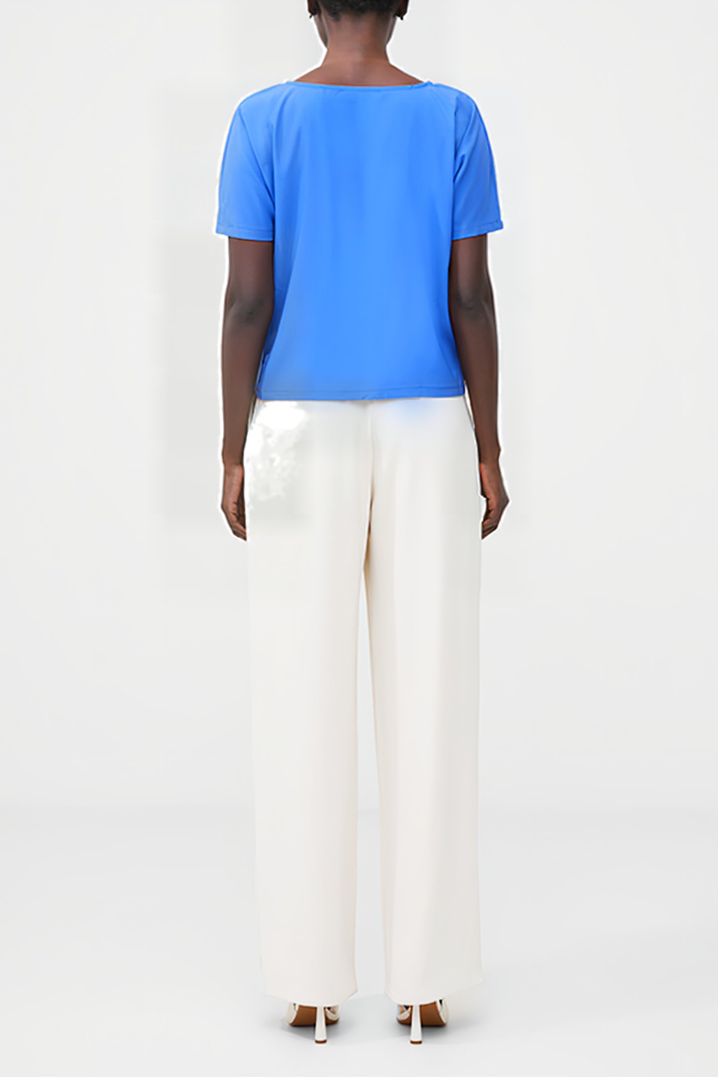 PLEAT HEM BOXY CERAMIC BLUE 3