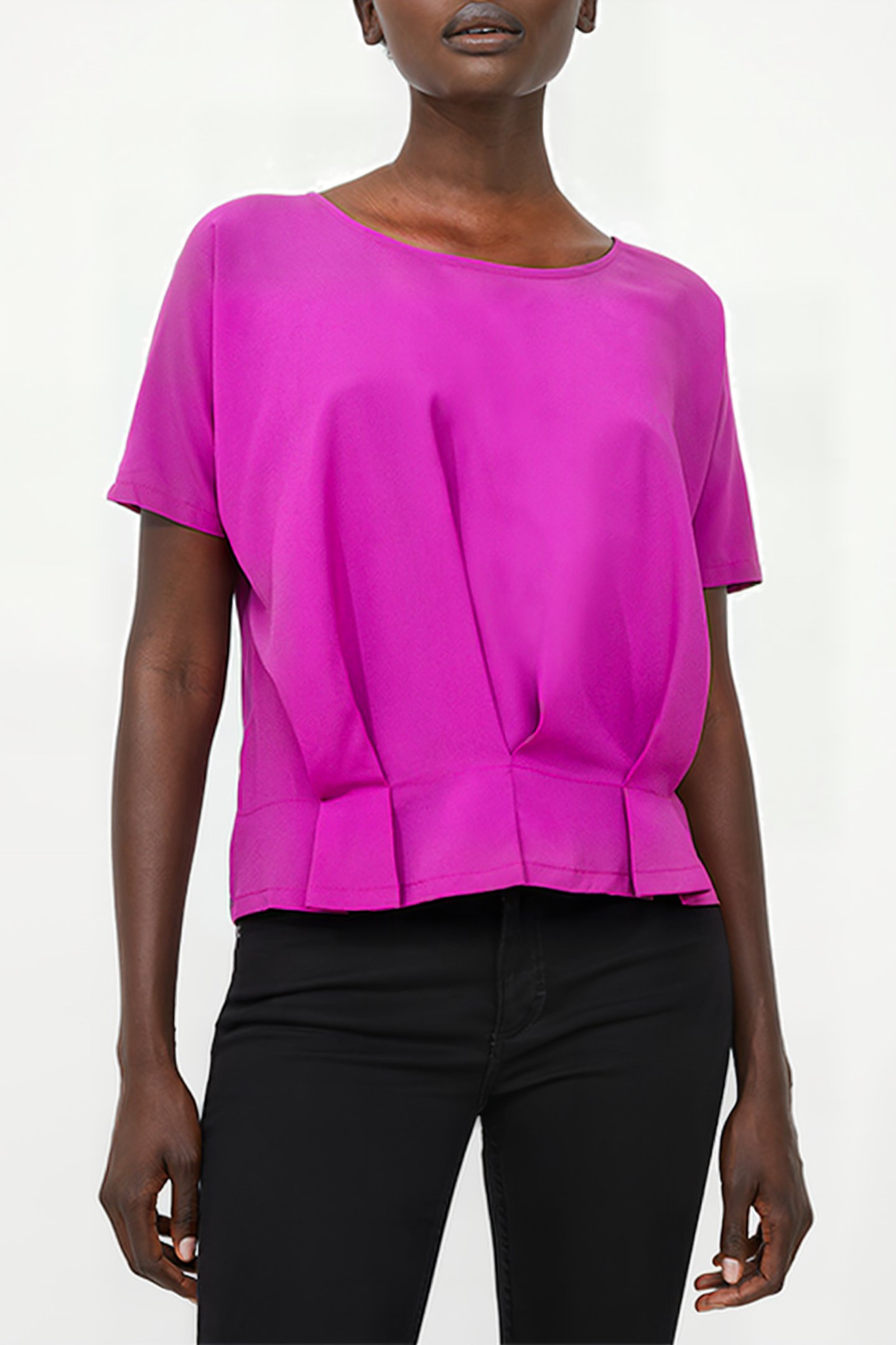 PLEAT HEM BOXY AURORA PURPLE 1
