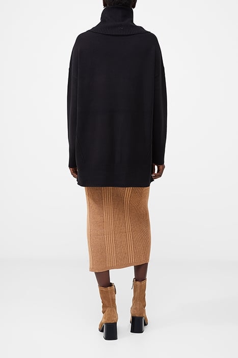 BABYSOFT RIBBED COWL NK JUMPER BLACK 4