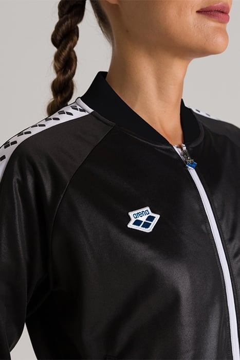 W RELAX IV TEAM JACKET SHINY BLACK WHITE BLACK 5