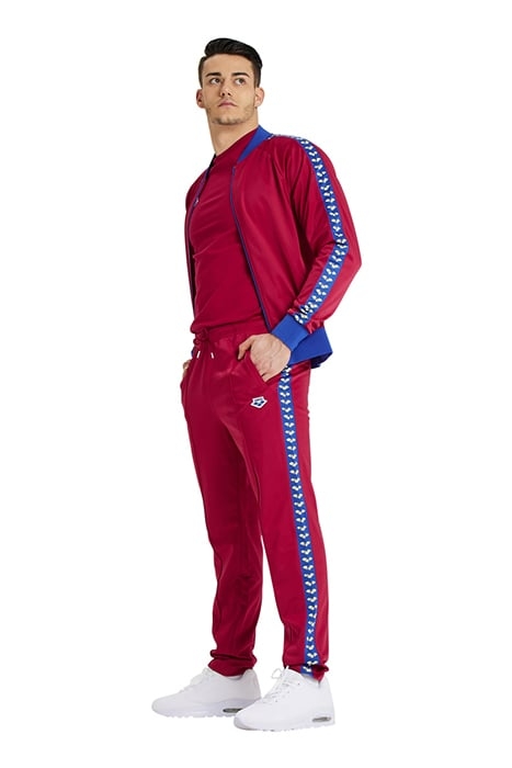 M RELAX IV TEAM PANT BURGUNDY NEON BLUE BUTTER 4