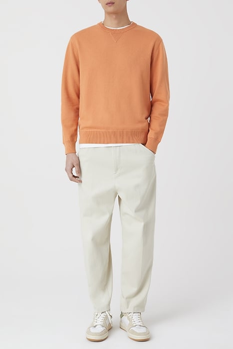 MEN CREWNECK JUMPER KNITS CORNELIAN BROWN 3